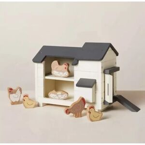 Hearth & Hand™ with Magnolia Wooden Toy Chicken Coop Set - 8pc NEW IN BOX